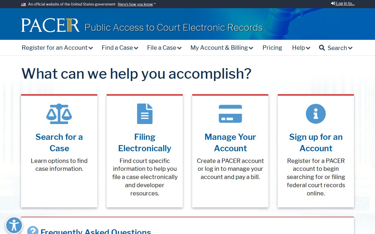 PACER federal case access for Loup County criminal records